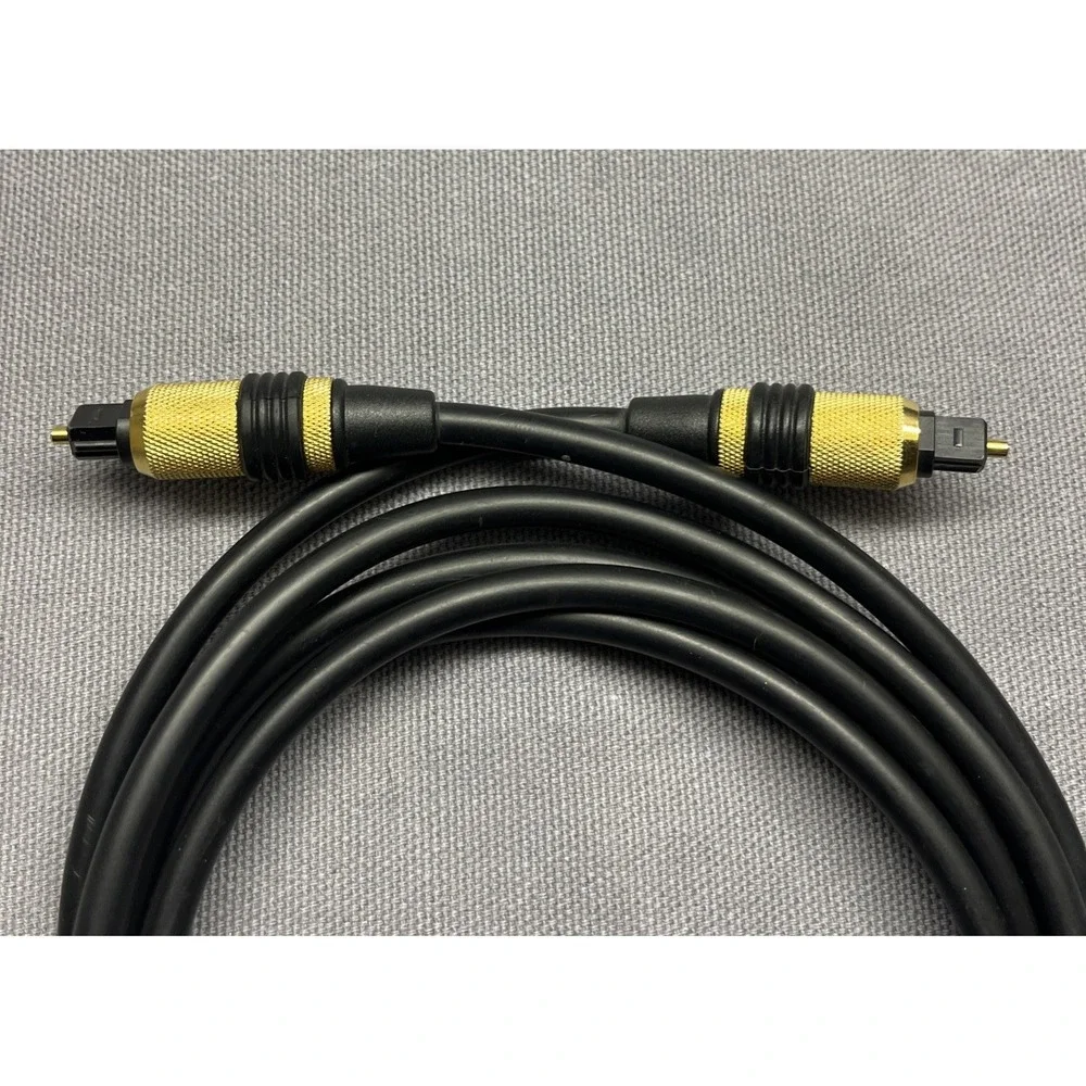 Optical Audio Cable 6ft GOLD PLATED Heavy Duty Fiber Optic Soundbar TV Cable